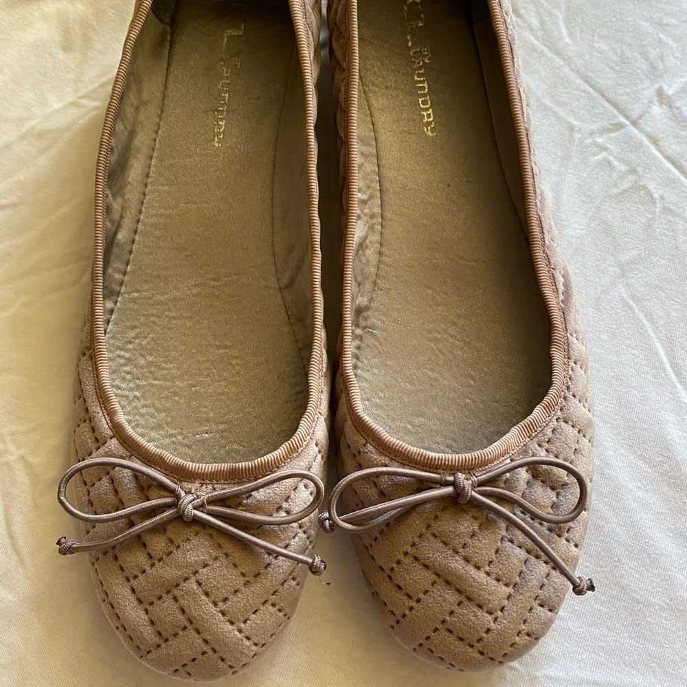 Plush purple velvet flats